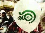 Воздушный шарик с юбилейным логотипом Эха Москвы
